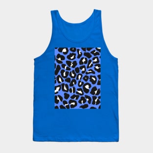 Blue Leopard Spots Tank Top